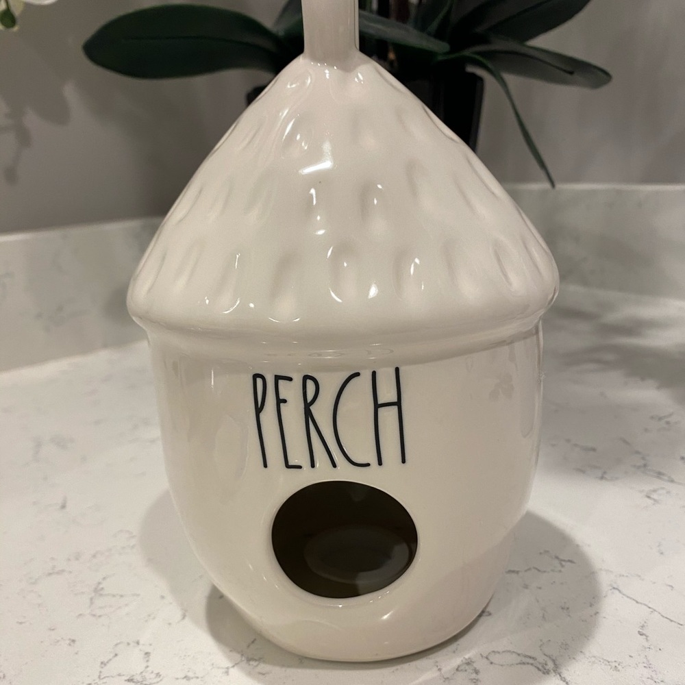 Rae Dunn birdhouse perch